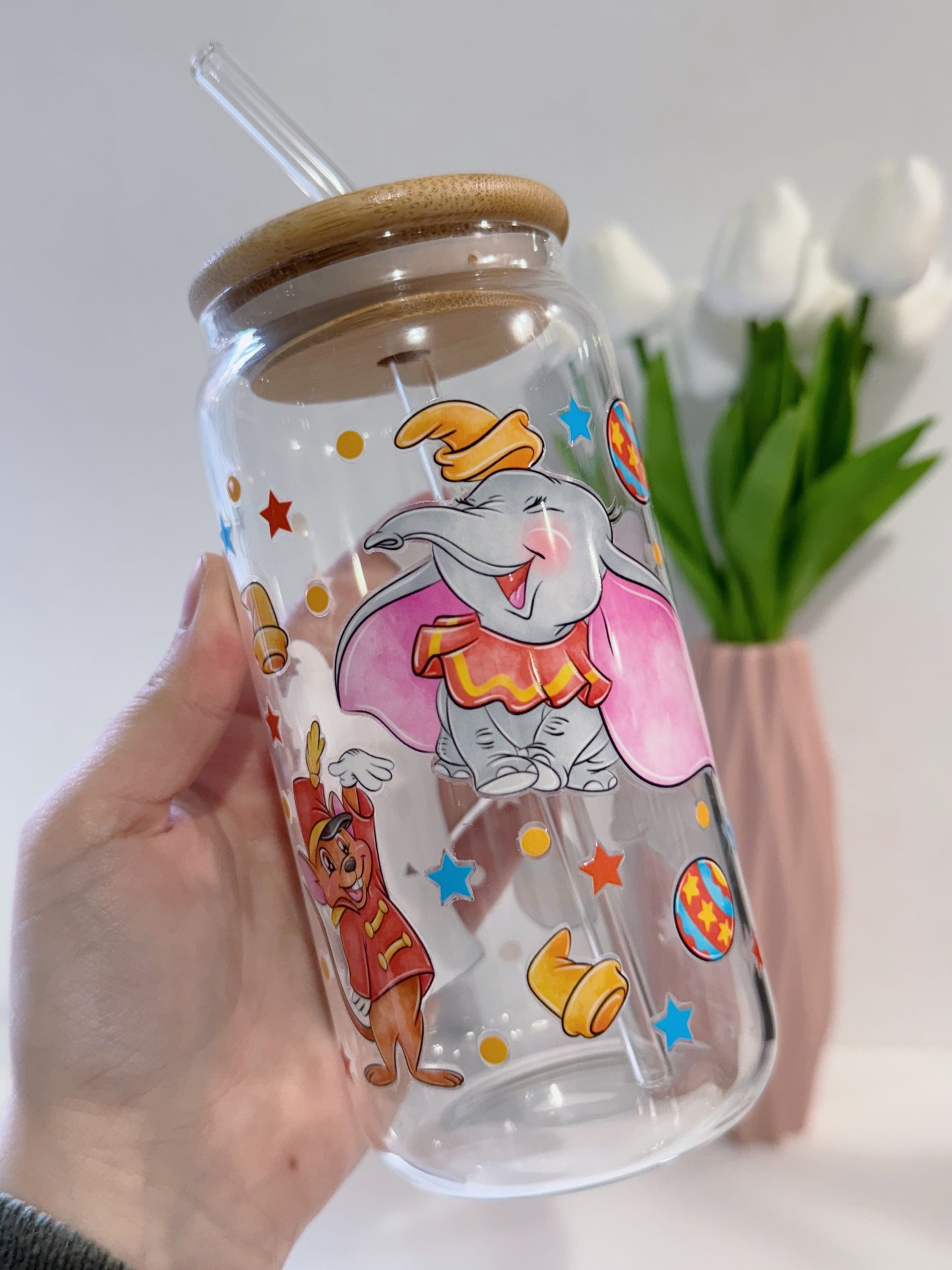 PEGATINA UV DTF PARA TAZAS 16Oz DUMBO