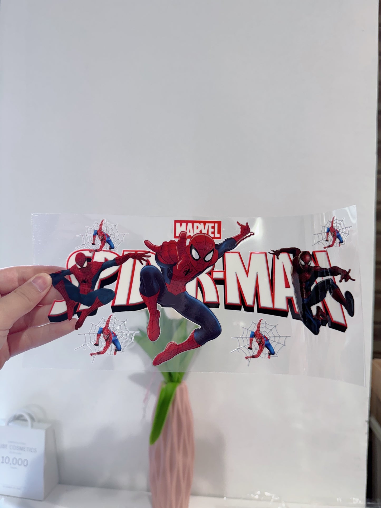 PEGATINA UV DTF PARA TAZAS 16Oz SPIDERMAN