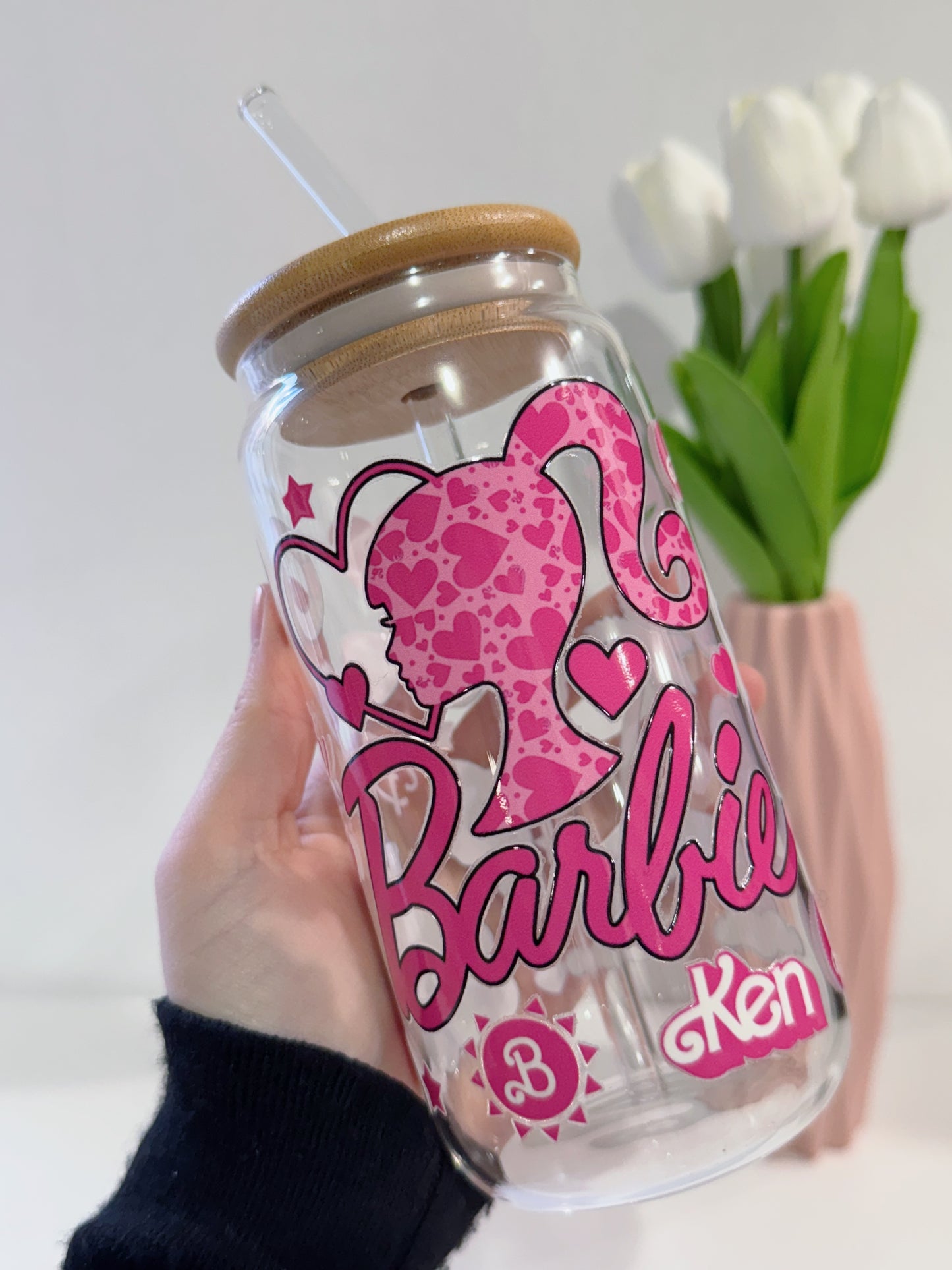 PEGATINA UV DTF PARA TAZAS 16Oz BARBIE