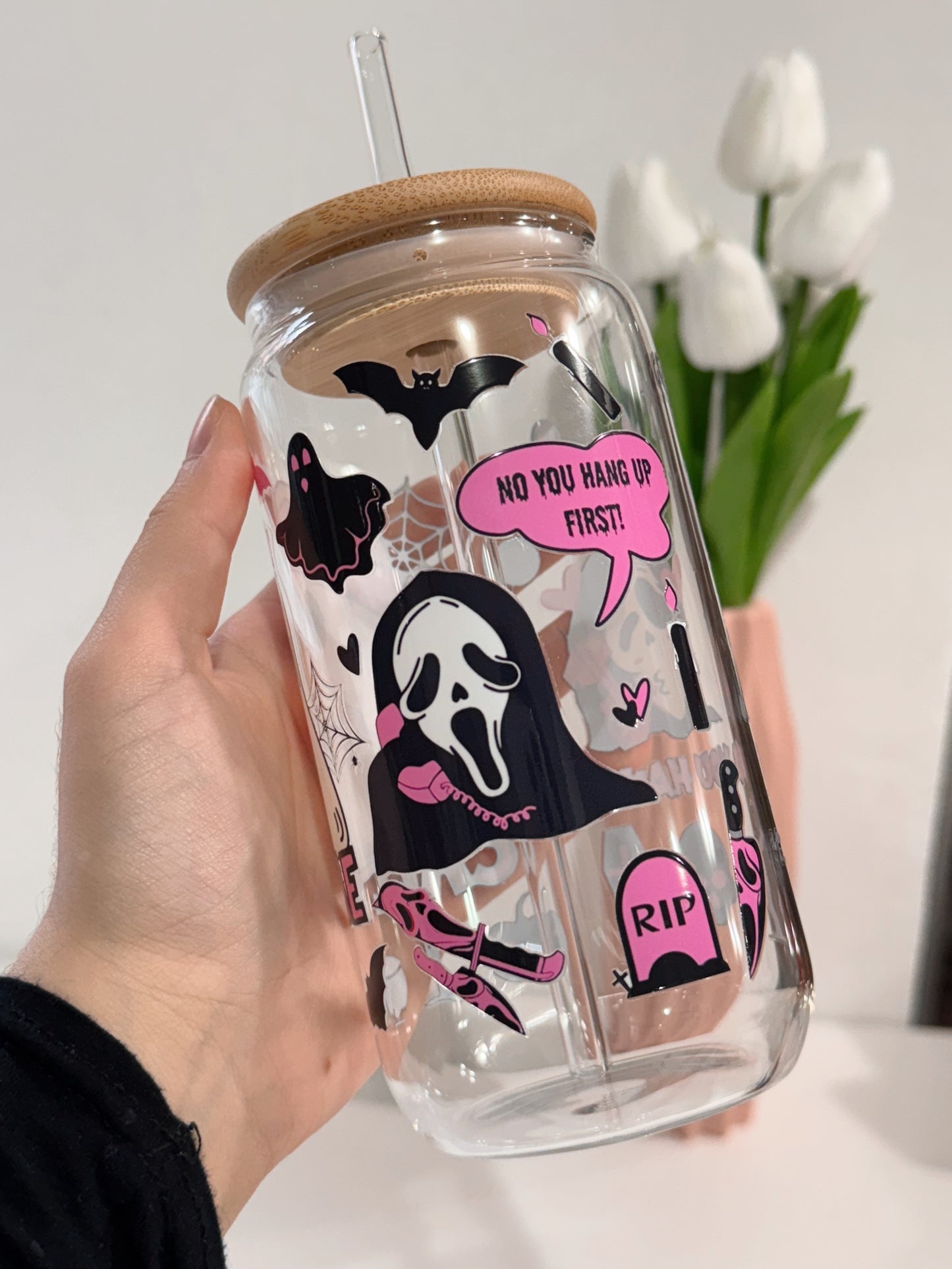 PEGATINA UV DTF PARA TAZAS 16Oz SCREAM