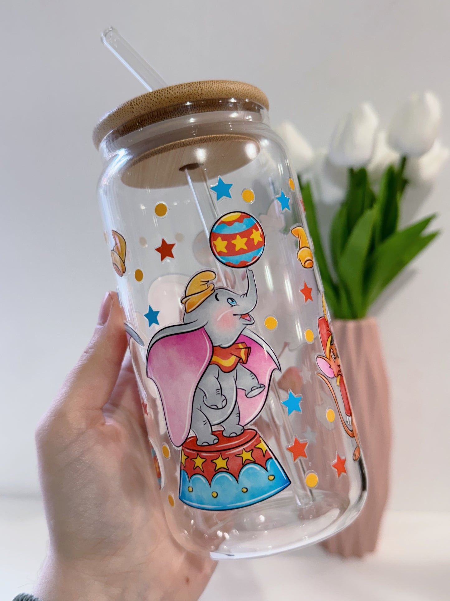PEGATINA UV DTF PARA TAZAS 16Oz DUMBO