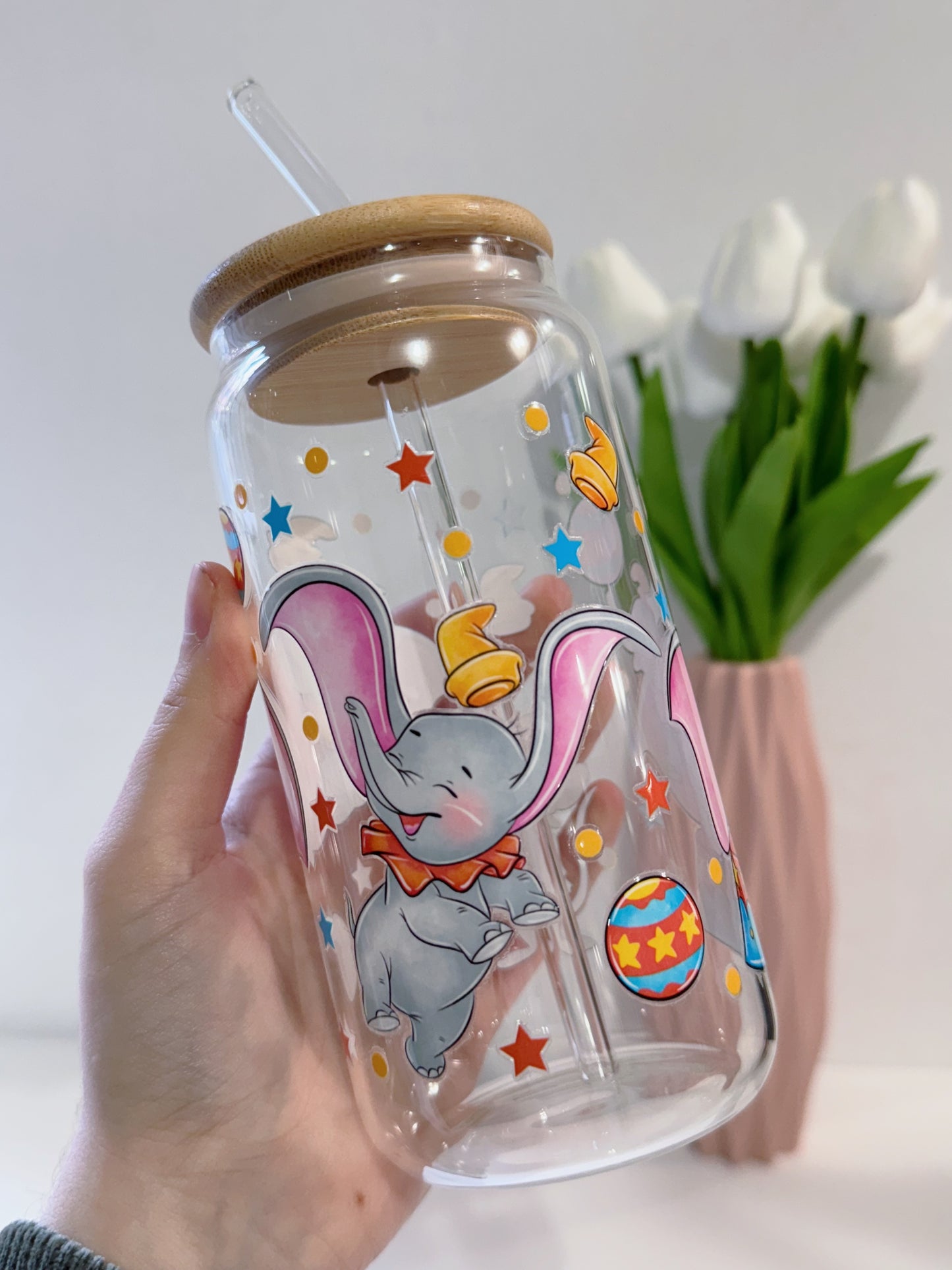 PEGATINA UV DTF PARA TAZAS 16Oz DUMBO