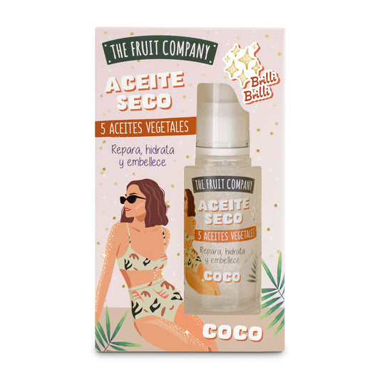 ACEITE SECO COCO GLITTER 50ML - THE FRUIT COMPANY