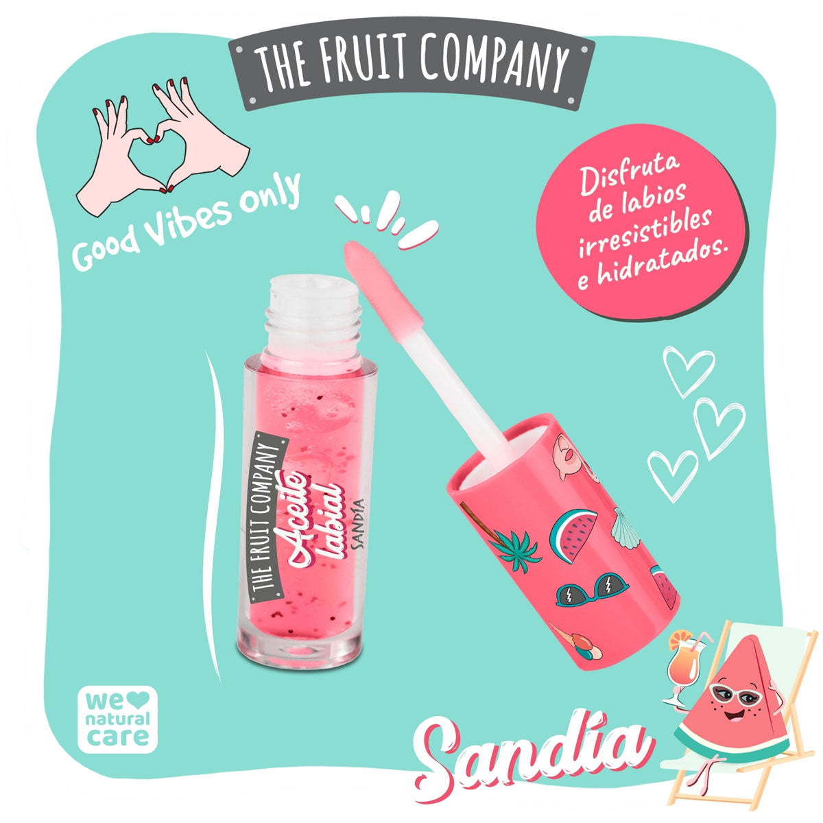 ACEITE LABIAL SANDÍA - THE FRUIT COMPANY