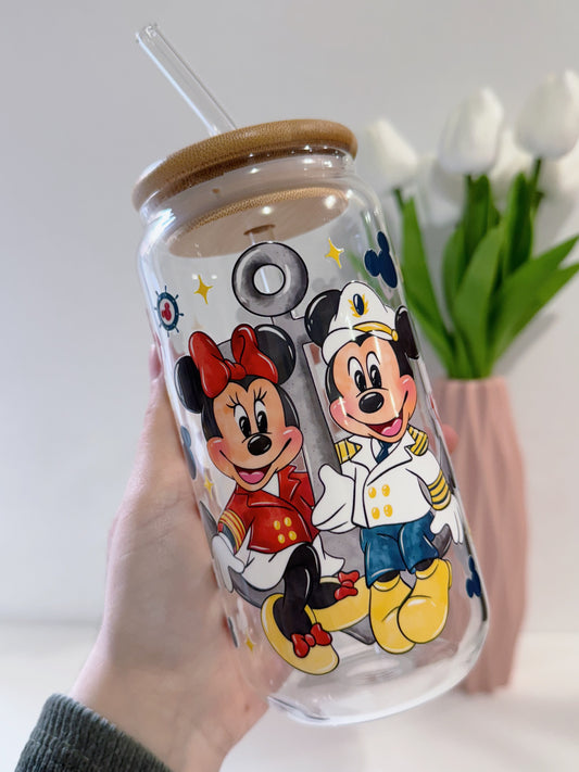 TAZA MICKEY Y MINNIE MOUSE 550ML