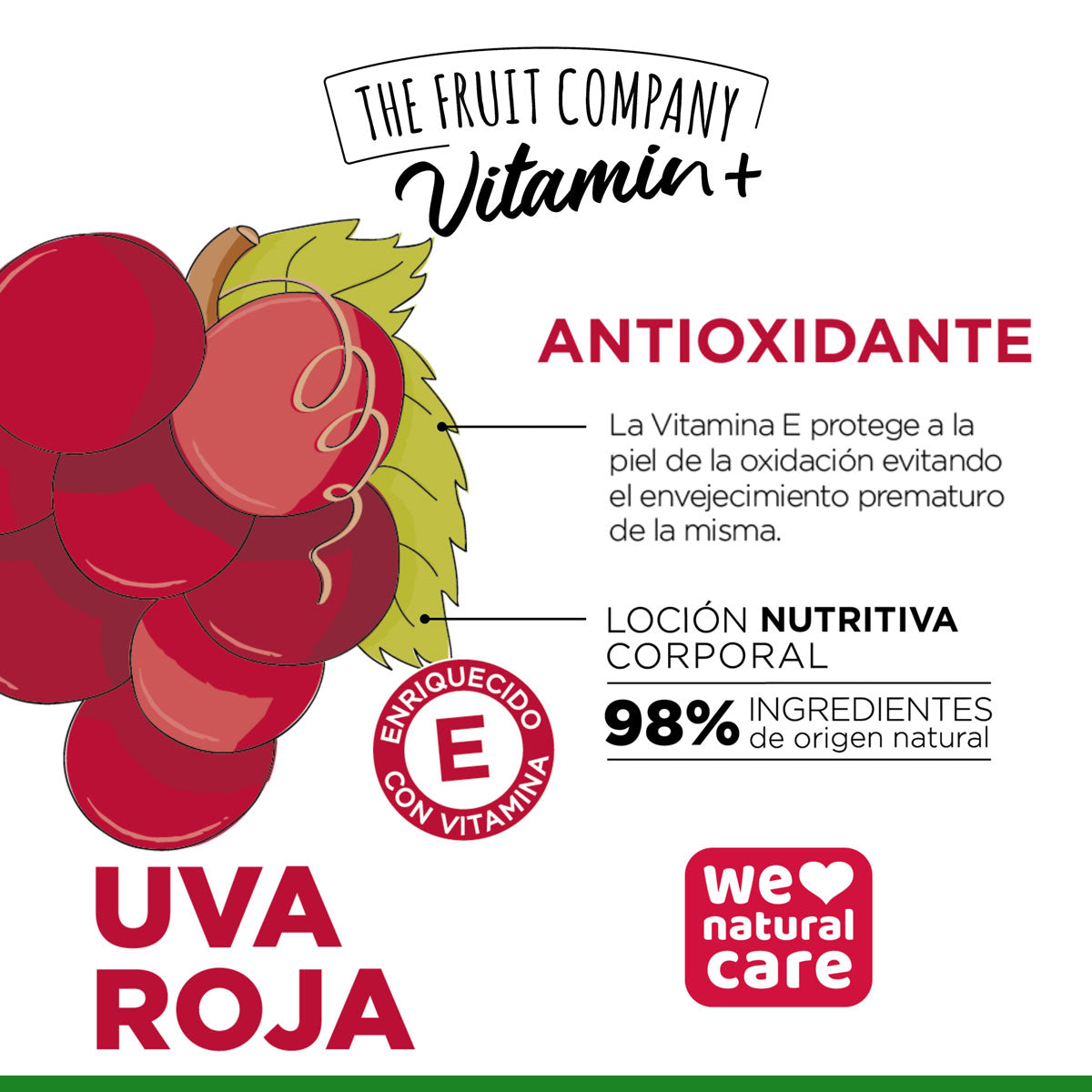 LOCIÓN CORPORAL UVA VITAMIN+ - THE FRUIT COMPANY