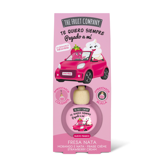 AMBIENTADOR DE COCHE DE FRESA NATA - THE FRUIT COMPANY