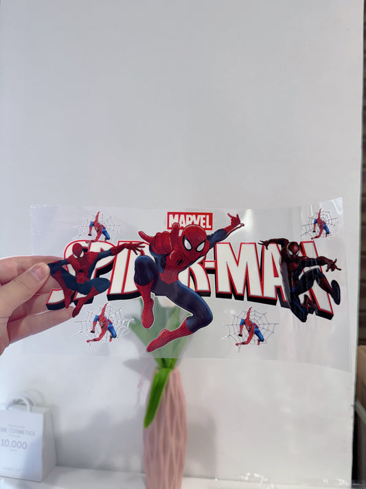 PEGATINA UV DTF PARA TAZAS 16Oz SPIDERMAN