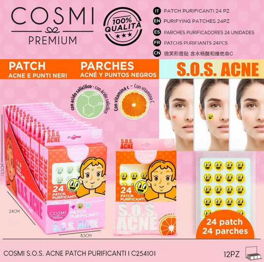 PARCHES PARA ACNÉ CON VITAMINA C (24uds) - COSMI