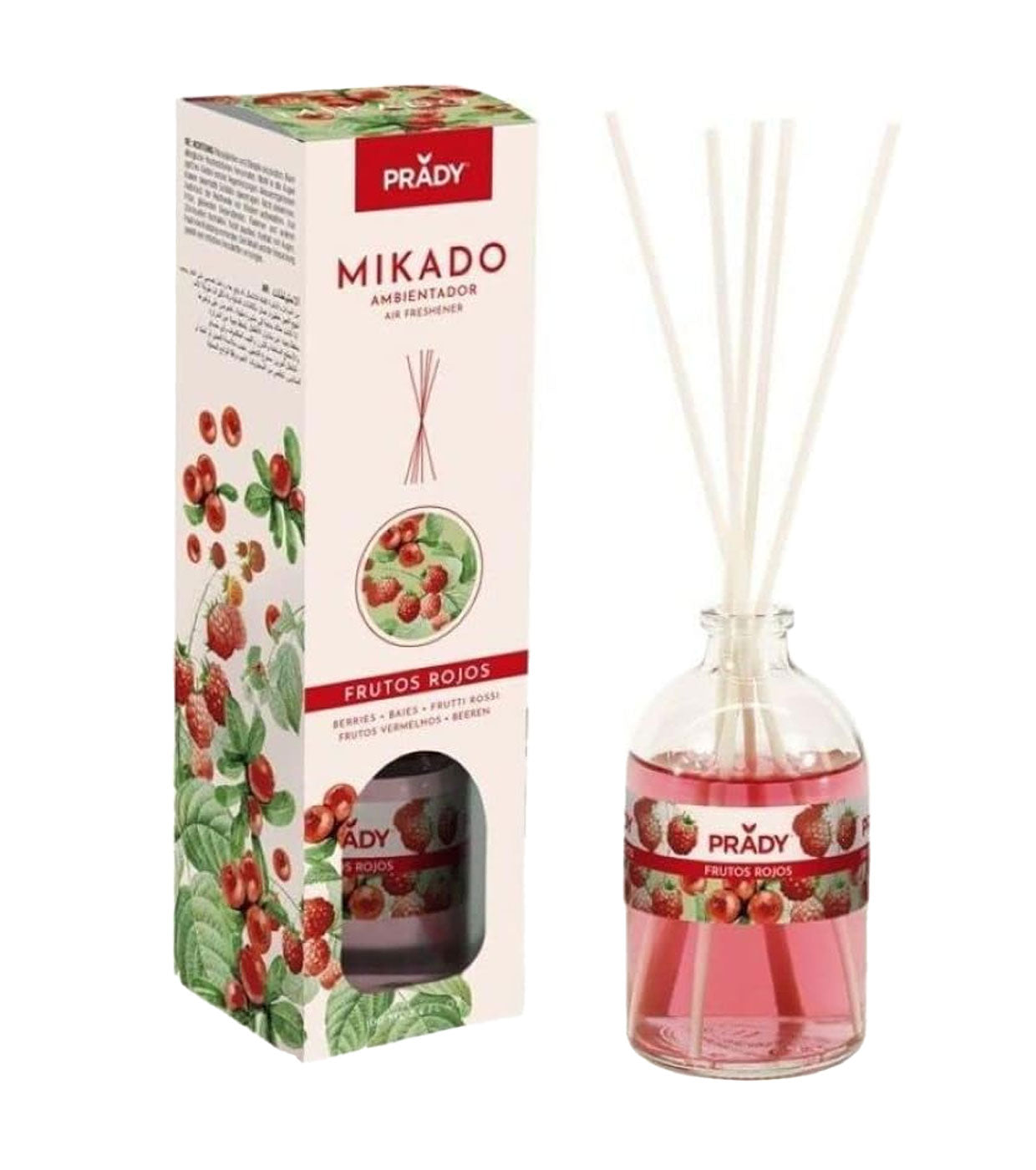 AMBIENTADOR MIKADO DE FRUTOS ROJOS - PRADY