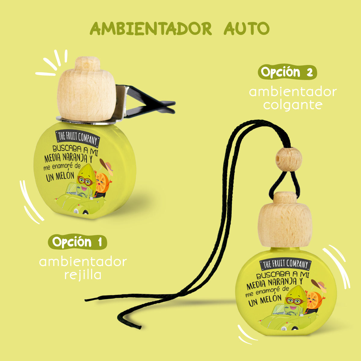 AMBIENTADOR DE COCHE DE MELÓN - THE FRUIT COMPANY