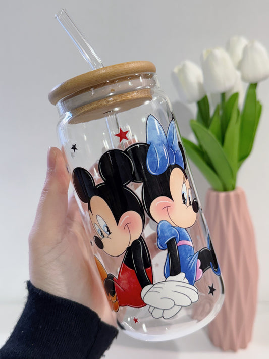 TAZA MICKEY Y MINNIE MOUSE 550ML