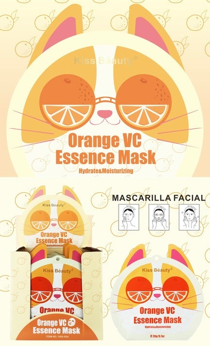 MASCARILLA FACIAL NARANJA - KISS BEAUTY