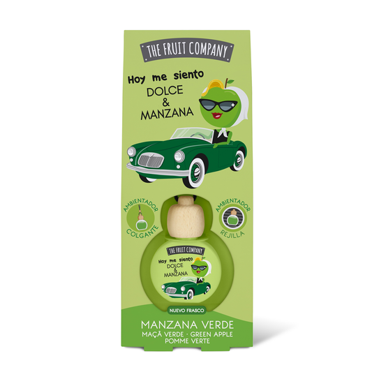 AMBIENTADOR DE COCHE DE MANZANA VERDE - THE FRUIT COMPANY