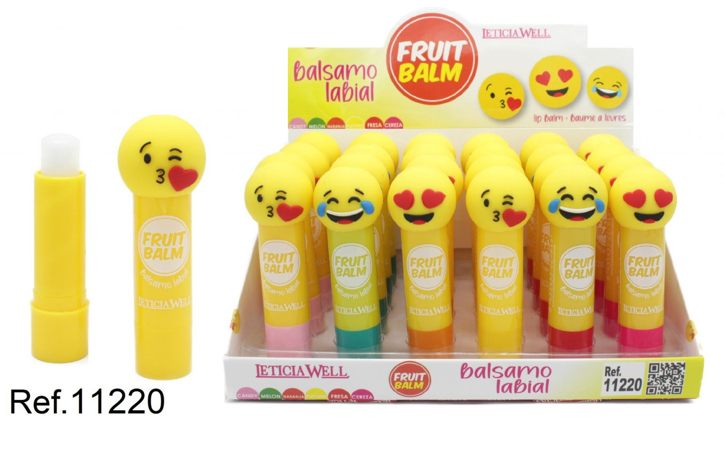 BÁLSAMO LABIAL EMOJIS - LETICIA WELL