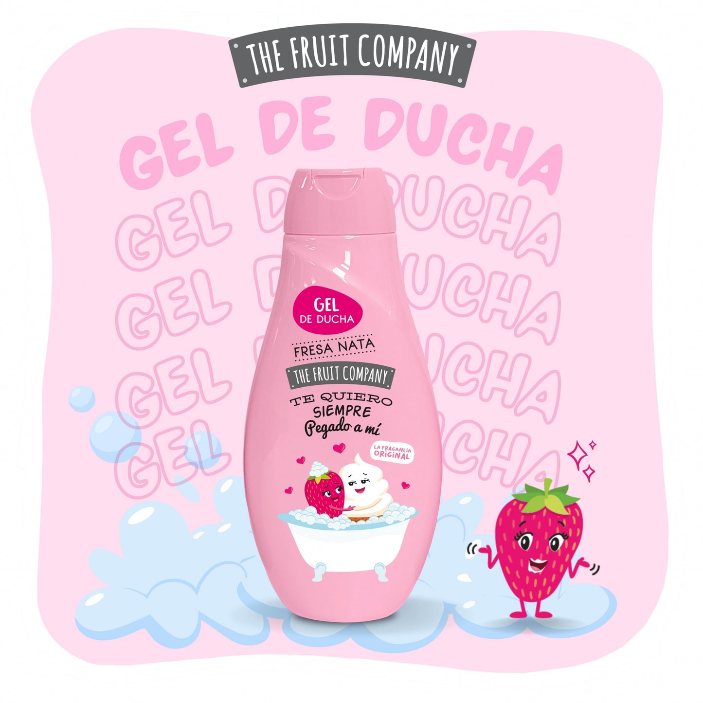 GEL DE DUCHA DE FRESA Y NATA - THE FRUIT COMPANY