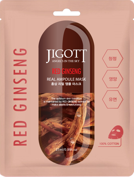 MASCARILLA FACIAL ANTIOXIDANTE CON EXTRACTO DE RED GINSENG - JIGOTT