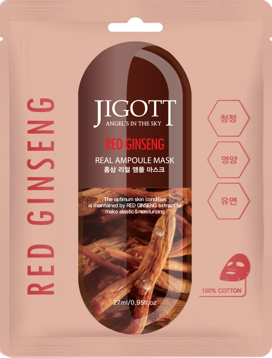 MASCARILLA FACIAL ANTIOXIDANTE CON EXTRACTO DE RED GINSENG - JIGOTT