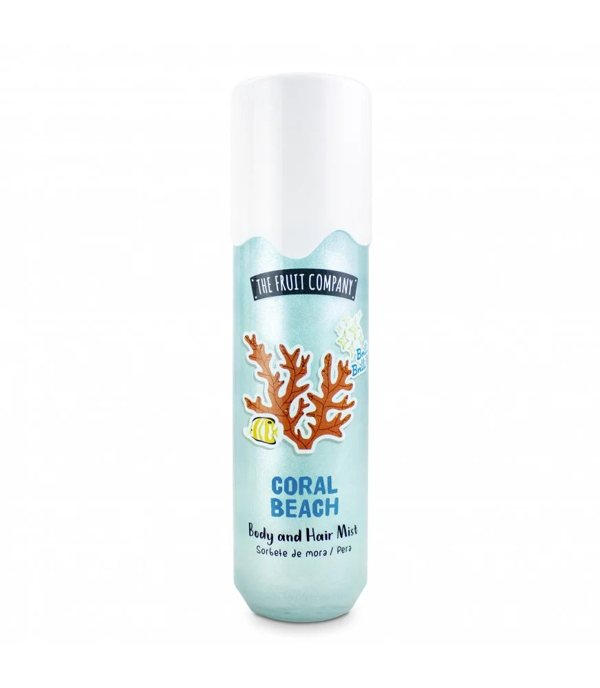 BRILLI BRILLI BODY AND HAIR MIST “CORAL BEACH” SORBETE DE MORA, PERA - THE FRUIT COMPANY