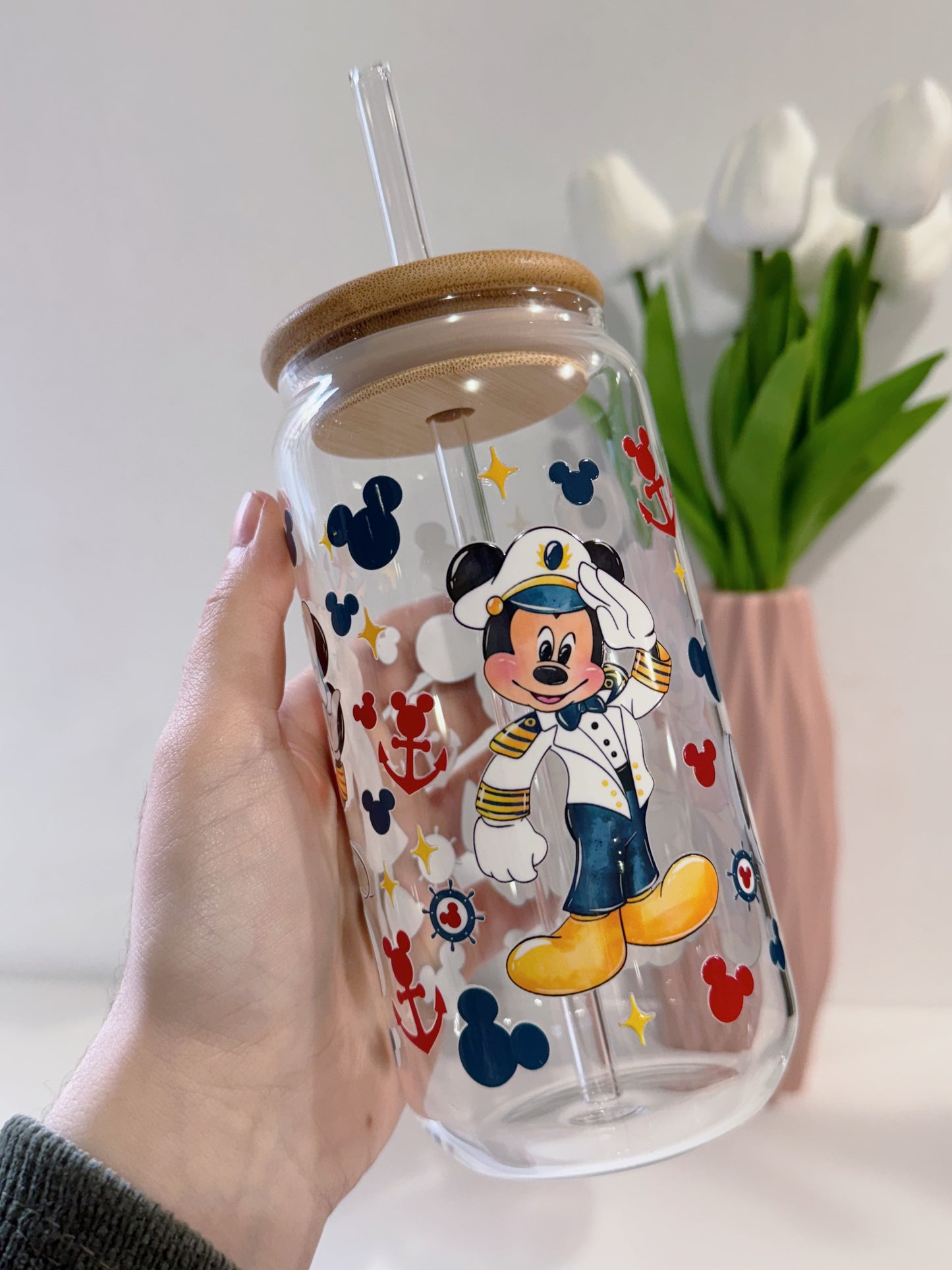 TAZA MICKEY Y MINNIE MOUSE 550ML