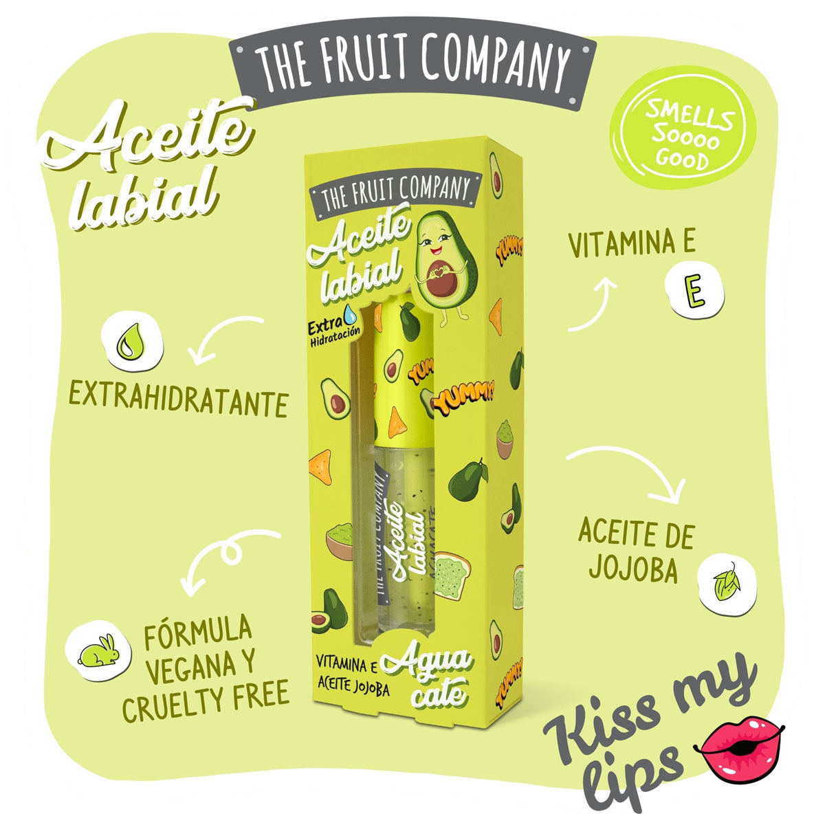 ACEITE LABIAL AGUACATE - THE FRUIT COMPANY