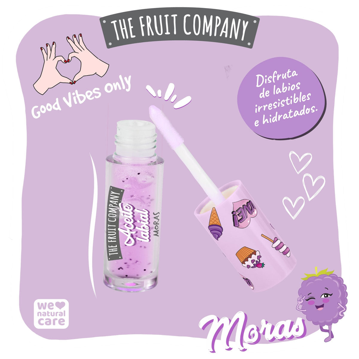 ACEITE LABIAL MORAS - THE FRUIT COMPANY