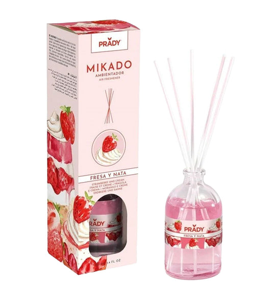 AMBIENTADOR MIKADO DE FRESA Y NATA - PRADY