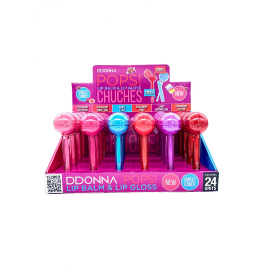 BÁLSAMO + BRILLO LABIAL POPS CANDY - DDONNA