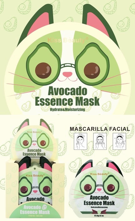 MASCARILLA FACIAL AGUACATE - KISS BEAUTY