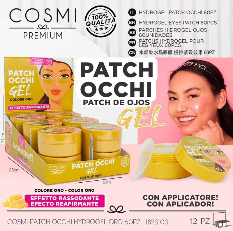 PARCHES PARA OJOS COLOR ORO (60 PIEZAS) - COSMI