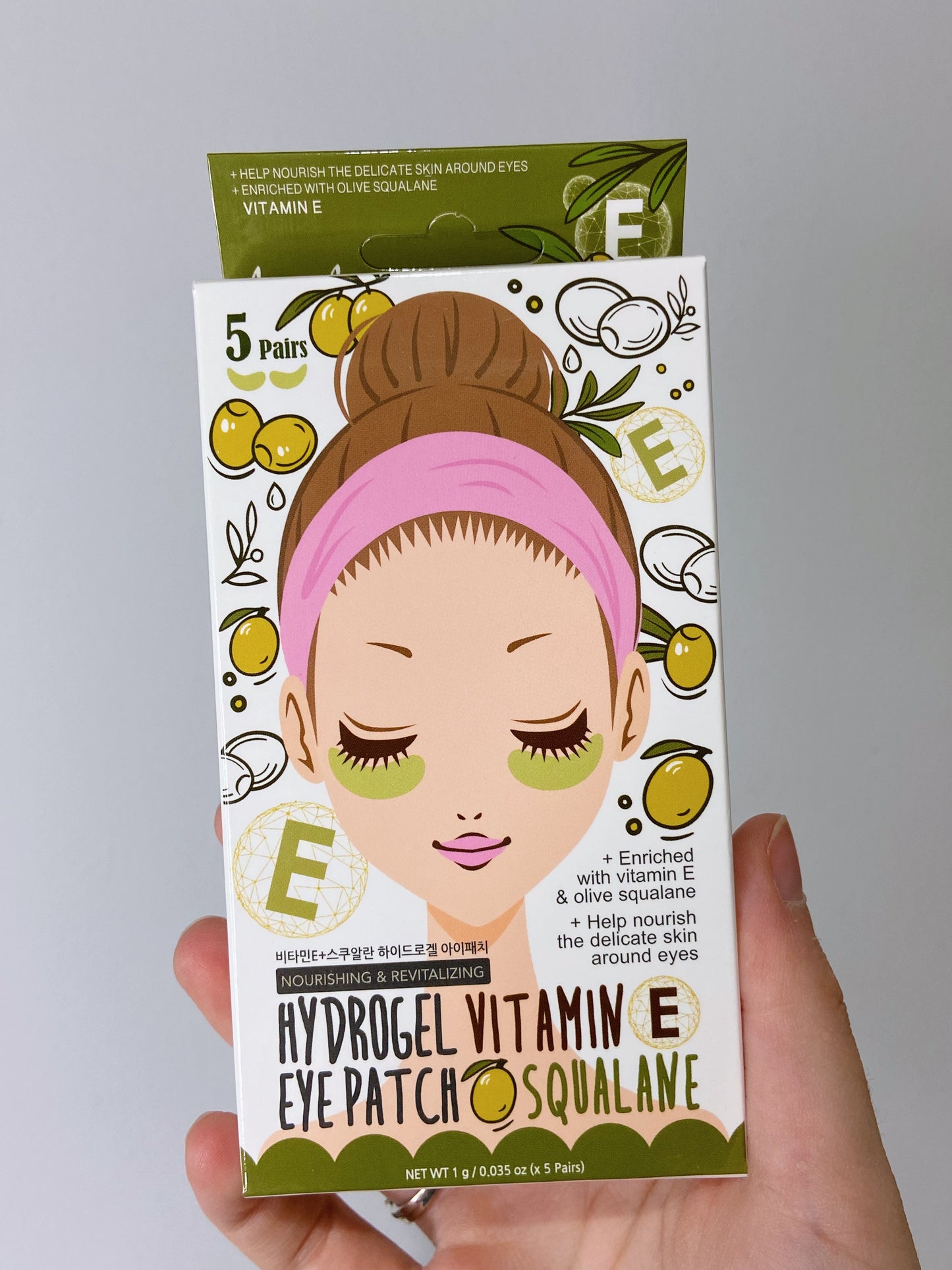 PARCHES PARA CONTORNO DE OJOS DE VITAMINA E Y ESCUALANO - LOOK AT ME