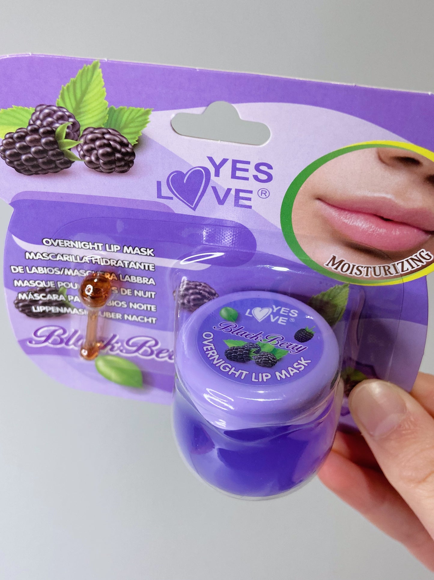 MASCARILLA DE LABIOS HIDRATANTE DE MORAS - YES LOVE