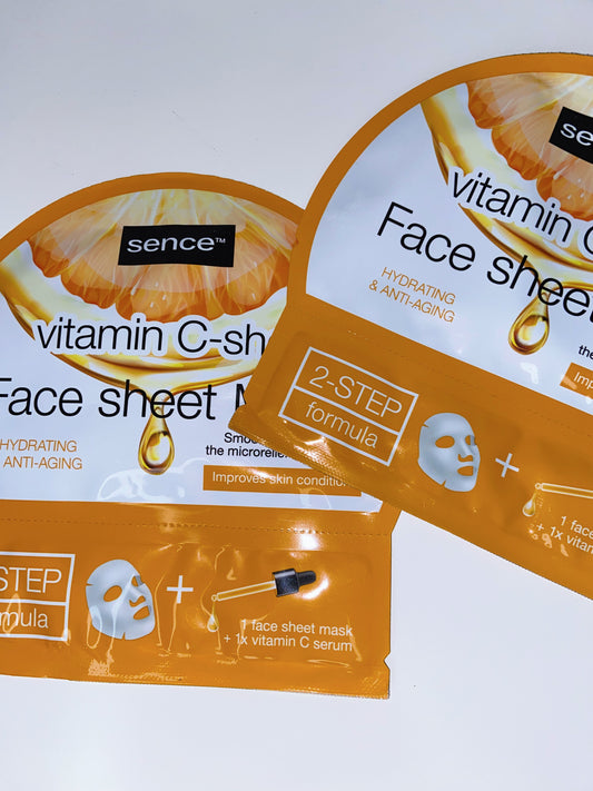 MASCARILLA FACIAL 2 PASOS DE VITAMINA C - SENCE